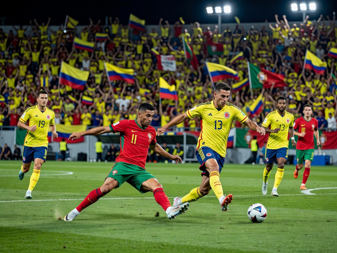 Colombia vs Portugal international atmosphere