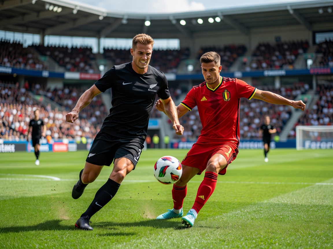 Sports editorial of New Zealand vs Belgium gameplay